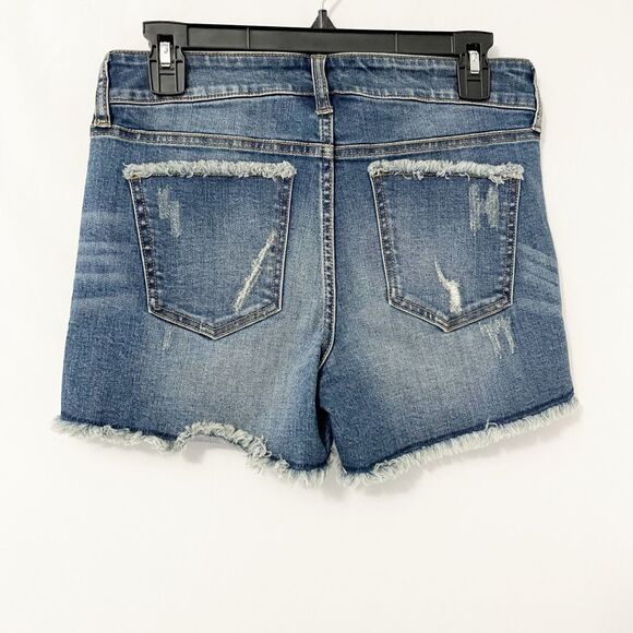 C Pink Distressed Shorts Dark Denim Size 29 - Picture 4 of 5